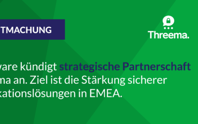 QBS Software kündigt strategische Partnerschaft mit Threema an. Ziel ist die Stärkung sicherer Kommunikationslösungen in EMEA